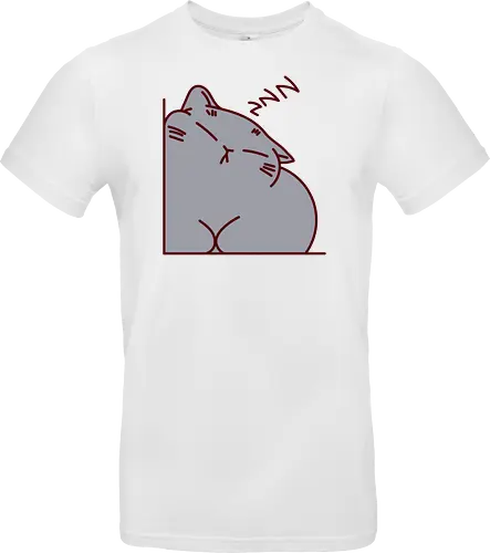 Graue Katze schläft