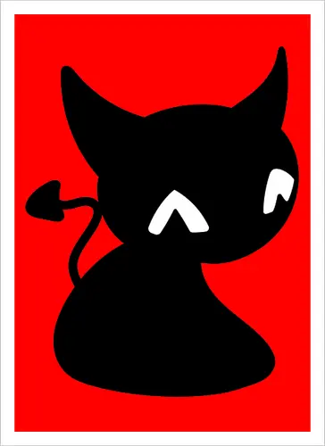 Niedliche Teufelskatze