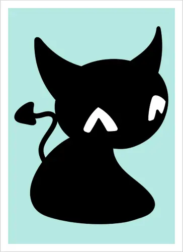 Niedliche Teufelskatze