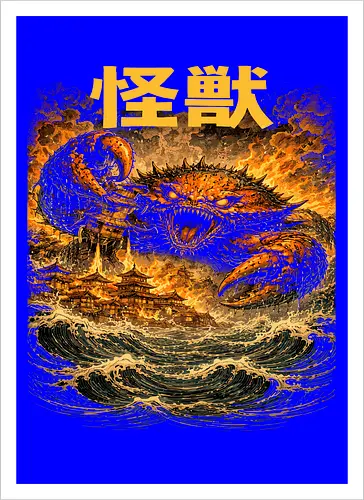 Japanischer Meeresdrache Kaiju Art