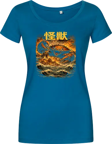 Japanischer Meeresdrache Kaiju Art