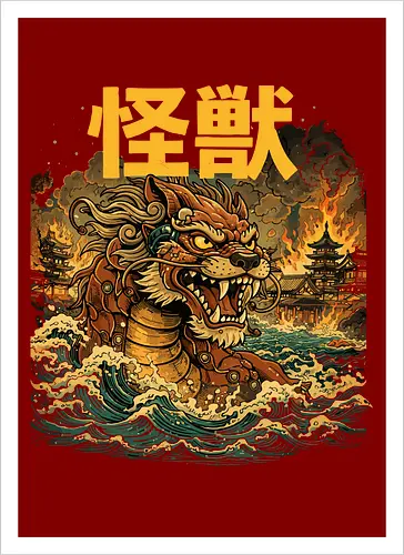 Japanischer Löwendrache Kaiju