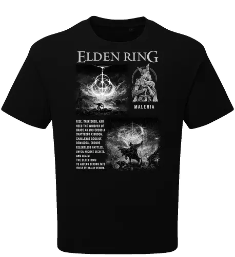 Gothic EldenRing T-Shirt, Malenia Fan Art