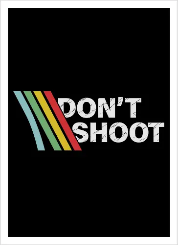 Don't Shoot T-Shirt - Retro Arcade Gamer Tee