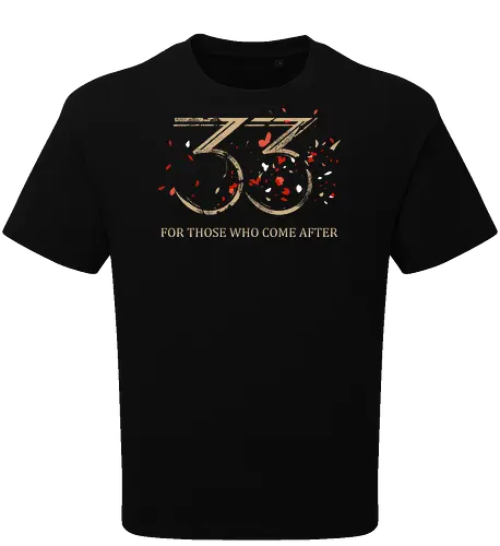 Clair Obscur Expedition 33 T-Shirt: Distressed Gold & Red Petal Gamer Tee