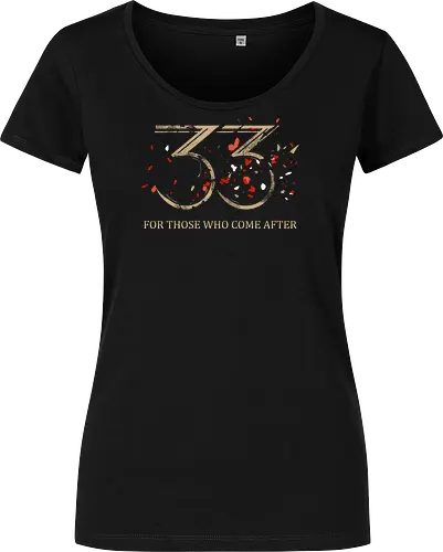 Clair Obscur Expedition 33 T-Shirt: Distressed Gold & Red Petal Gamer Tee