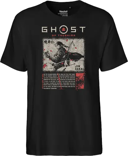 Ghost of Tsushima T-Shirt, Jin Sakai Samurai Design