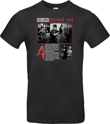 Resident 4 Evil Shirt, Leon Kennedy Tee, Vintage RE4 Remake Graphic, Horror Game