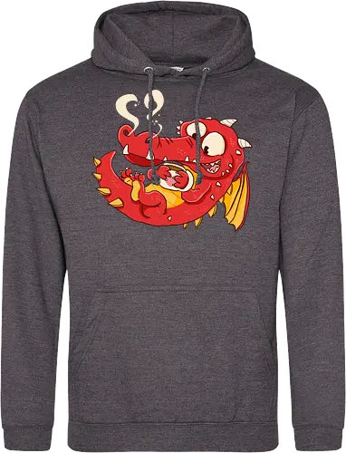 Kaffee Drache - Kaffee, Drache, Comic - Standard Hoodie