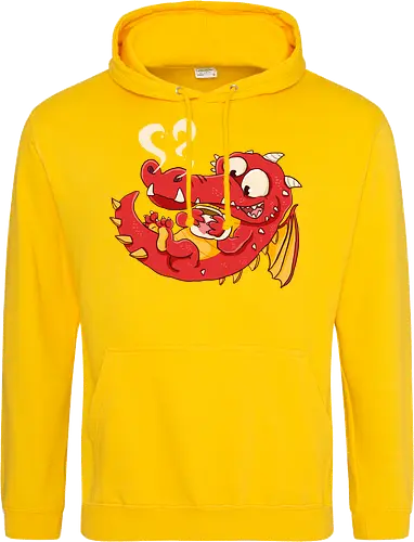 Kaffee Drache - Kaffee, Drache, Comic - Standard Hoodie