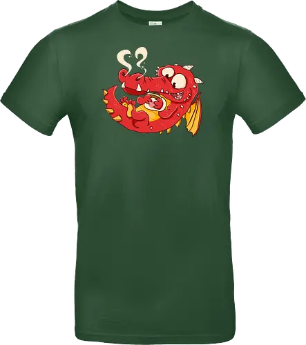 Kaffee Drache - Kaffee, Drache, Comic - Standard T-Shirt