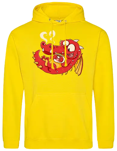 Kaffee Drache - Kaffee, Drache, Comic - Standard Hoodie