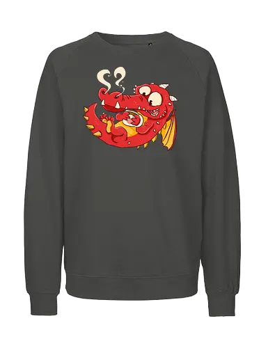 Kaffee Drache - Kaffee, Drache, Comic - Fairtrade Sweatshirt