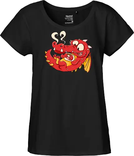 Kaffee Drache - Kaffee, Drache, Comic - Fairtrade Girl Shirt