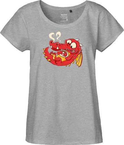 Kaffee Drache - Kaffee, Drache, Comic - Fairtrade Girl Shirt