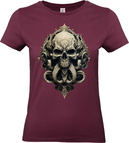 dark warlock - warlock, Pen and Paper, dungeons, d20 dice, dark mage, dragons, dungeon master, wizard, raveloft, dark skull, cthulhu, necromancer - Standard T-Shirt (Frauen)