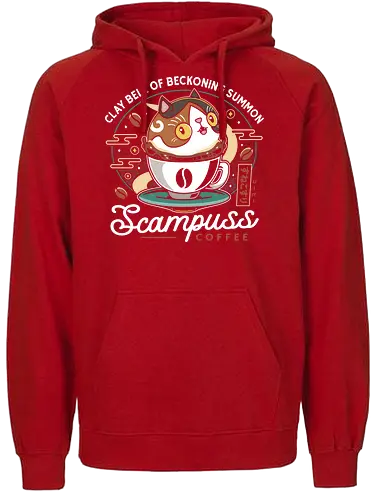 Scampuss Coffee Emblem - nioh, nioh 2, nioh 3, samurai, scampuss, sudama, japan, onryoki, ninja, fantasy, video game, gaming, gamer, rpg, coffee - Fairtrade Hoodie