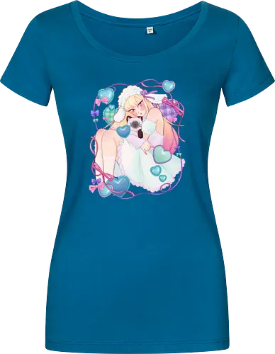 Kawaii Kaiwai - kawaii, anime, bisque doll, pastel - Damen T-Shirt
