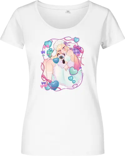 Kawaii Kaiwai - kawaii, anime, bisque doll, pastel - Damen T-Shirt