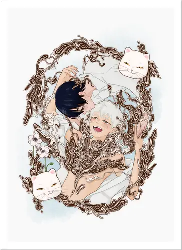 Hibi no Kage - anime, manga, hikaru, yoshiki - Kunstdruck