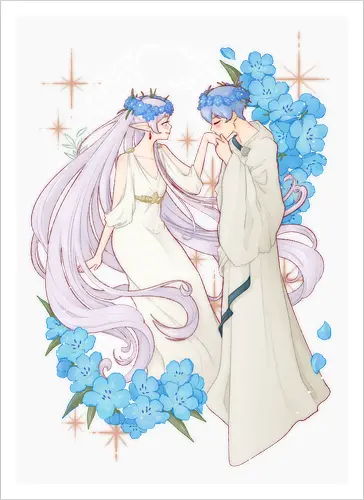 Our Journey - cute, anime love, frieren, anime, manga, himmel - Kunstdruck