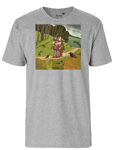 Wanderfuchs - Fuchs, Witch, Hexe, Zauberer, Fantasy, Wanderung, PnP, TTRPG - Fairtrade T-Shirt