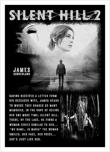 Vintage Silent 2 Hill T-Shirt, James Sunderland Bootleg Style