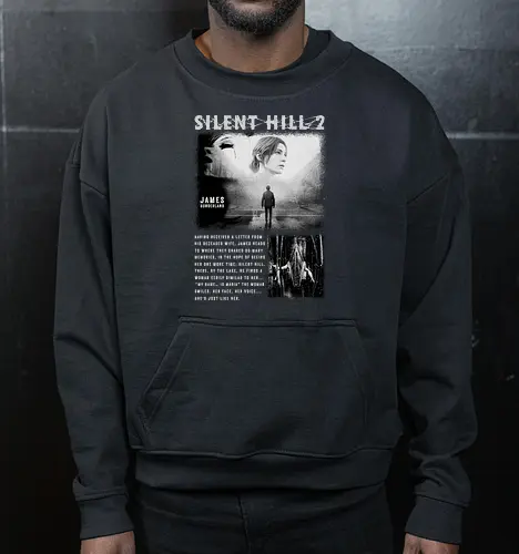 Vintage Silent 2 Hill T-Shirt, James Sunderland Bootleg Style