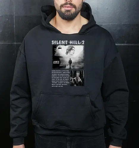 Vintage Silent 2 Hill T-Shirt, James Sunderland Bootleg Style