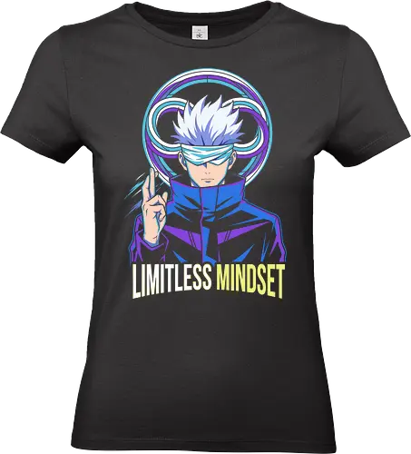 Limitless Mindset - modern otaku fashion, shonen jump fan merch, geek culture streetwear, stylish anime girl gift, celestial anime design, limitless mindset shirt, infinite sorcerer t-shirt, gojo inspired apparel, silver hair anime graphic tee, jujutsu sorcery clothing, domain expansion streetwear, anime hand sign design, infinity symbol t-shirt, electric blue anime top, minimalist anime portrait, neon purple anime art, supernatural hunter merch, sorcerer hero apparel, limitless power graphic tee - Standard T-Shirt (Frauen)