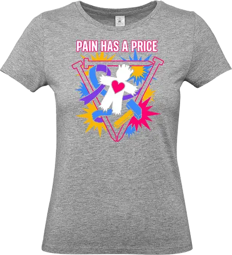 Pain Has A Price - pain has a price shirt, voodoo doll t-shirt, pastel goth graphic tee, occult aesthetic clothing, neon voodoo art top, alt fashion streetwear, voodoo doll with heart design, ritual hammer and nails graphic, creepy cute t-shirt, symbolic dark fantasy apparel, colorful goth clothing, edgy pop art tee, witchcraft aesthetic merch, vibrant occult streetwear, symbolic sacrifice shirt, modern grunge apparel, voodoo spirit fan art, bold typography gothic tee, alternative subculture fashion - Standard T-Shirt (Frauen)