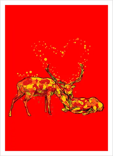 Deers in love