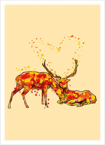 Deers in love