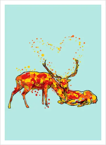 Deers in love