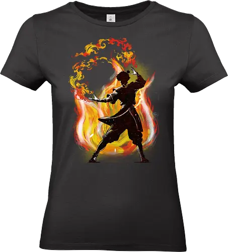 Dancing with fire - avatar the last air bender, Fire Nation, Prince Zuko, tv show, anime, television, fantasy, cute, kids, Aang - Standard T-Shirt (Frauen)