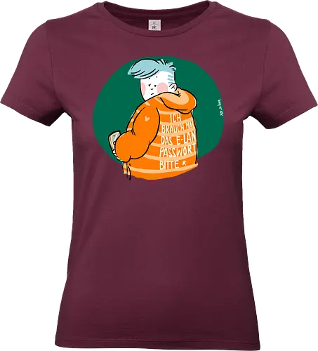 E-Lan - Ringelpulliweisheit, Ringelpulli, Spruch, Weisheit, Lebensweisheit, handgezeichnet, Augeanhirn - Standard T-Shirt (Frauen)