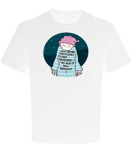 Ratzefummel - Ringelpulliweisheit, Ringelpulli, Spruch, Weisheit, Lebensweisheit, handgezeichnet, Augeanhirn - Oversize T-Shirt