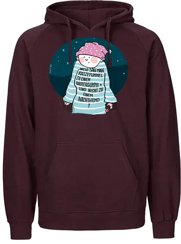 Ratzefummel - Ringelpulliweisheit, Ringelpulli, Spruch, Weisheit, Lebensweisheit, handgezeichnet, Augeanhirn - Fairtrade Hoodie
