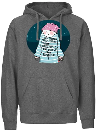Ratzefummel - Ringelpulliweisheit, Ringelpulli, Spruch, Weisheit, Lebensweisheit, handgezeichnet, Augeanhirn - Fairtrade Hoodie