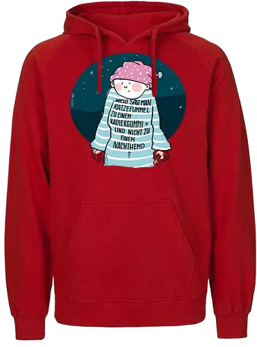 Ratzefummel - Ringelpulliweisheit, Ringelpulli, Spruch, Weisheit, Lebensweisheit, handgezeichnet, Augeanhirn - Fairtrade Hoodie