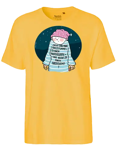 Ratzefummel - Ringelpulliweisheit, Ringelpulli, Spruch, Weisheit, Lebensweisheit, handgezeichnet, Augeanhirn - Fairtrade T-Shirt