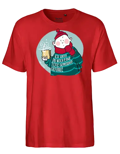 Gemischte Gefühle - Ringelpulliweisheit, Ringelpulli, Spruch, Weisheit, Lebensweisheit, handgezeichnet, Augeanhirn - Fairtrade T-Shirt