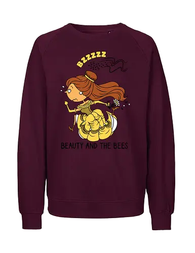 Beauty and the Bees - Movie, Bee, Beauty and the Beast - Fairtrade Sweatshirt