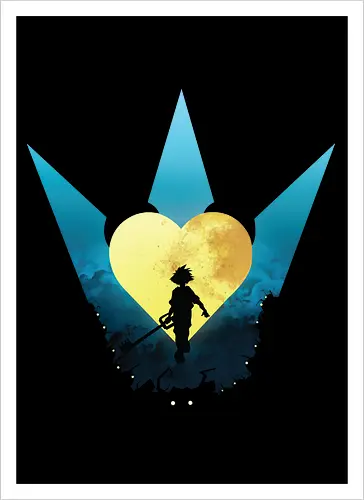 Kingdom - Sora Keyblade Goldener Herz Mond