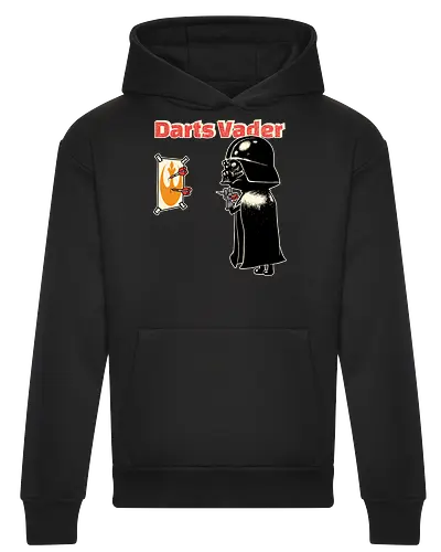 Darts Vader - Space Opera, Villain, Darts - Heavyweight Hoodie