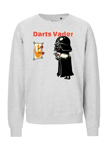 Darts Vader - Space Opera, Villain, Darts - Fairtrade Sweatshirt