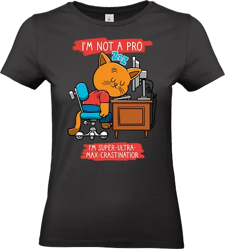 Expert - Cats, Office, Procrastinator - Standard T-Shirt (Frauen)
