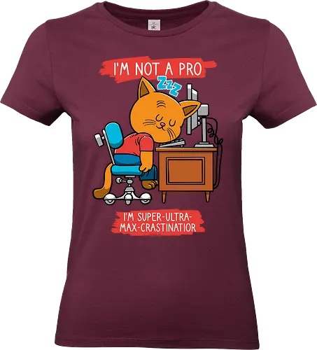 Expert - Cats, Office, Procrastinator - Standard T-Shirt (Frauen)