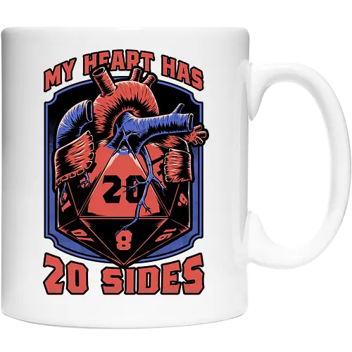 RPG d20 Dice Heart