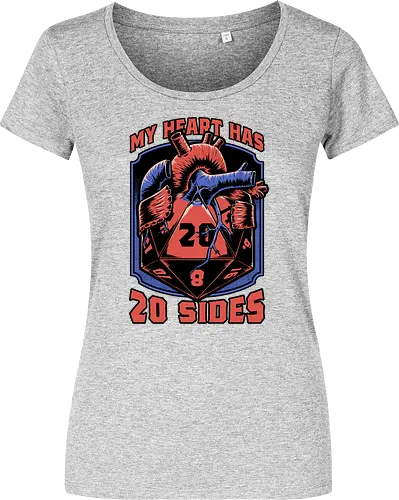 RPG d20 Dice Heart